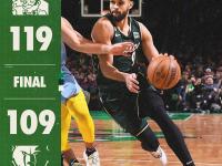 雄鹿客场击败凯尔特人，取得七连胜