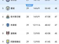 半岛体育app下载-阿森纳净胜球数领先，排名英超第一